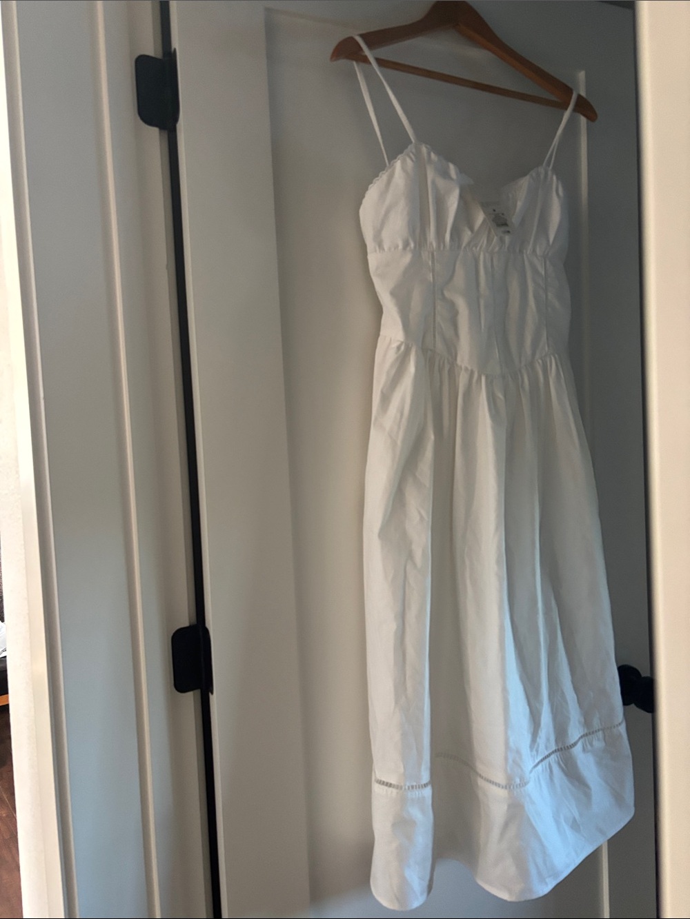 A New Day White Spaghetti Strap Midi Dress